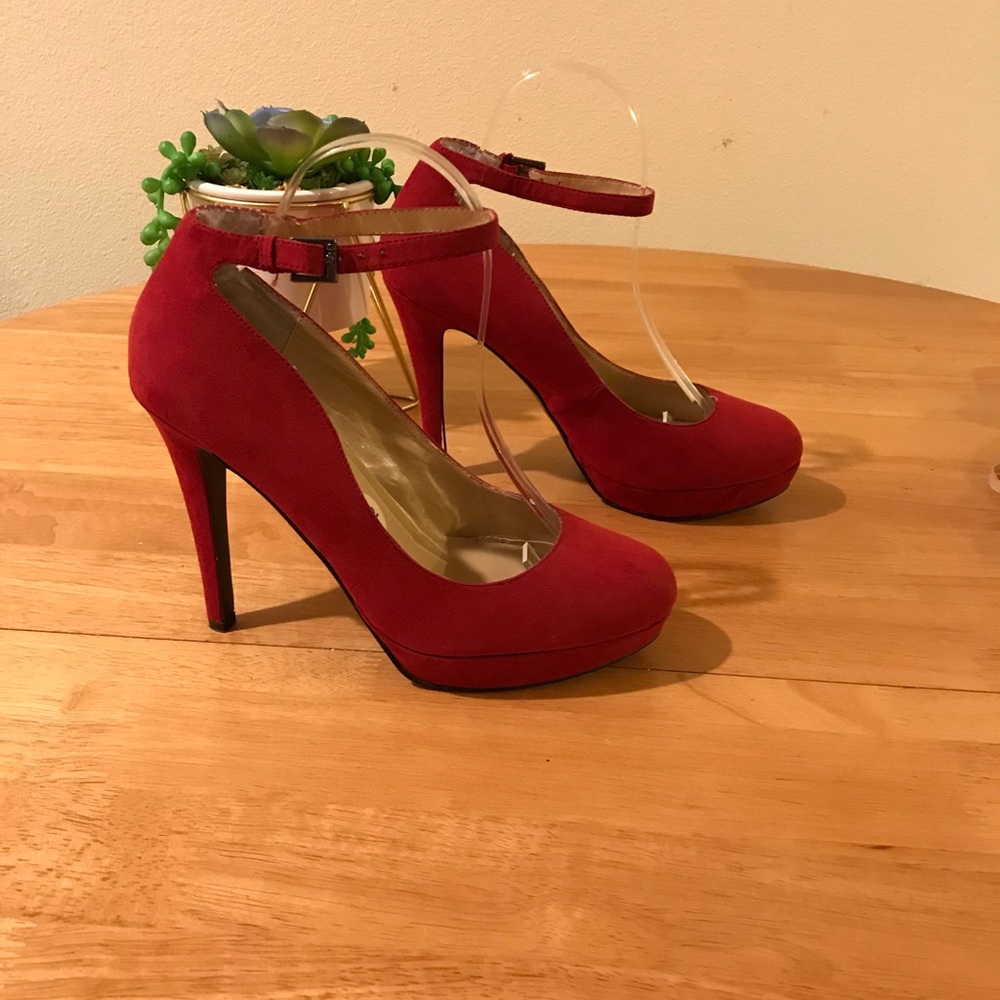 Red Guess High Heels